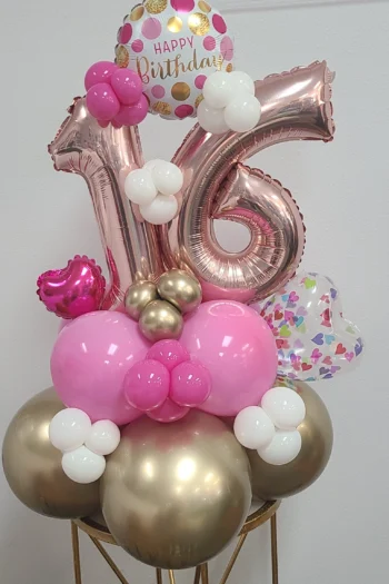 Number balloon bouquet in Tampa