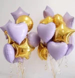 Double helium-filled foil balloon bouquet in Tampa